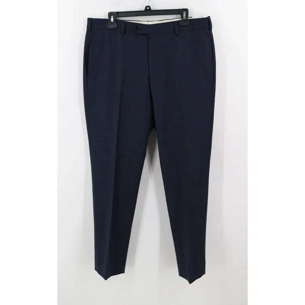 Brooks Brothers Mens Explorer Regency Fit Plaid Wool Blend Slacks Pants 36 x 30